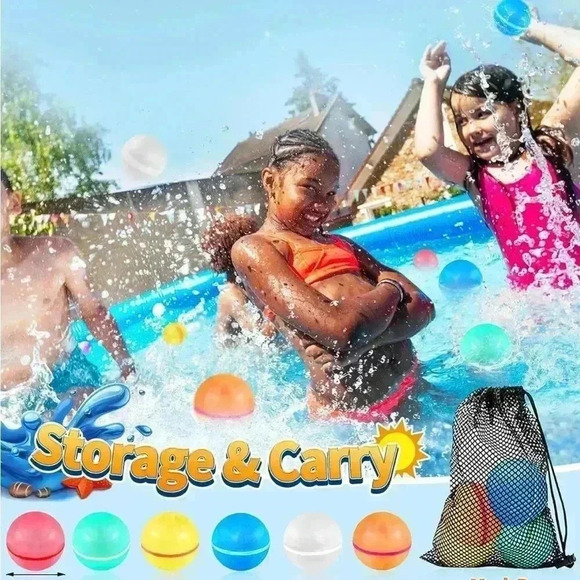 COPY - 12 Pack Reusable Water Balloons with Mesh Bag - Picture 3 of 5